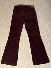 Polo Ralph Lauren Girls Corduroy Bootcut Pants Burgundy Casual Fall Winter SZ 7