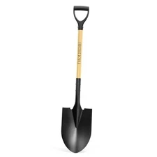  Spade, Heavy Duty Gardening Shovel, Garden Shovel 41 inch for Digging, Round 