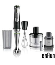 Braun Multi Quick Hand Blender 1200W Easy Click System 5 Attachments MQ9138XI
