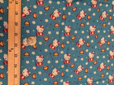 OOP Sanrio Cotton Hello Kitty Fabric 1 Yard