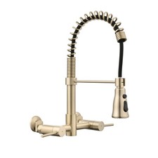 Wall Mounted Bridge Kitchen Faucet with 3 Functions
