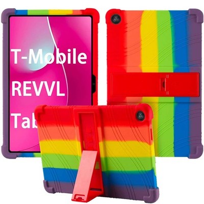 For T-Mobile Revvl Tab 2 (2025) Tablet 10.1'' Case Soft Silicone Adjustable Stand