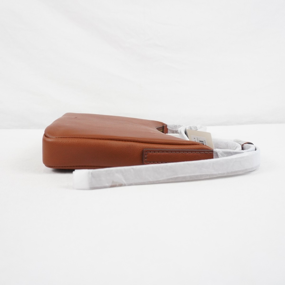 Fossil Cecilia Leather Small Brown Crossbody Bag W/ Gold Tone