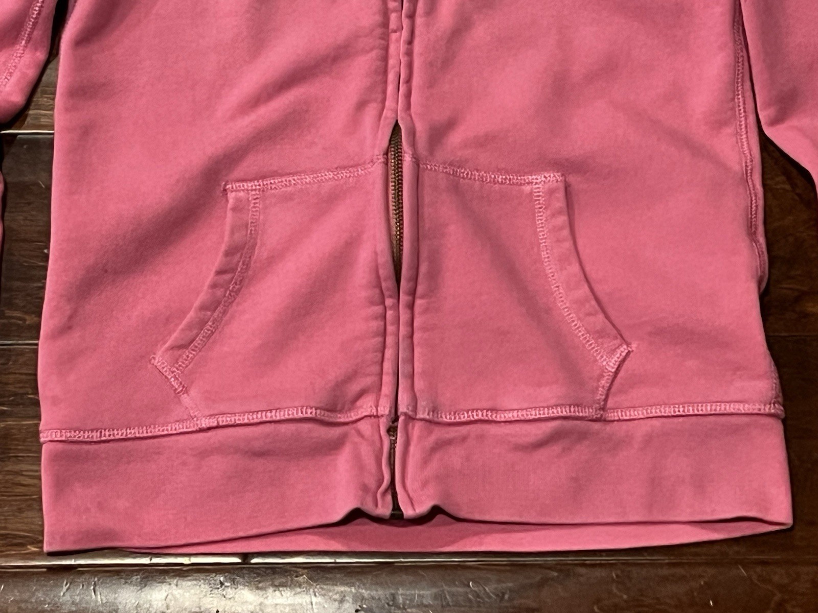 Polo Ralph Lauren rosa bianco pony ragazza grande full zip felpa cappuccio giacca