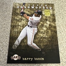 2001 Topps Noteworthy Barry Bonds Card TN7 San Francisco Giants 