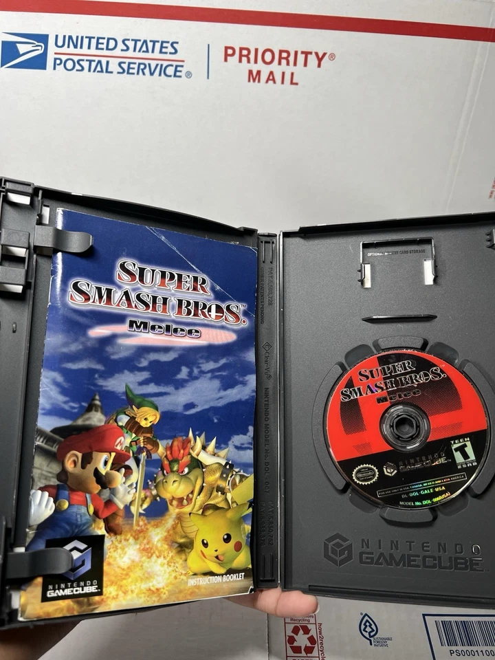 Super Smash Bros Melee (Nintendo GameCube, 2001) Authentic - CIB TESTED - Image 3 of 4