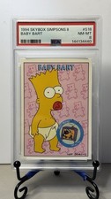 Tarjetas coleccionables Skybox Simpsons #S18 Baby Bart Series II 1994 PSA 8