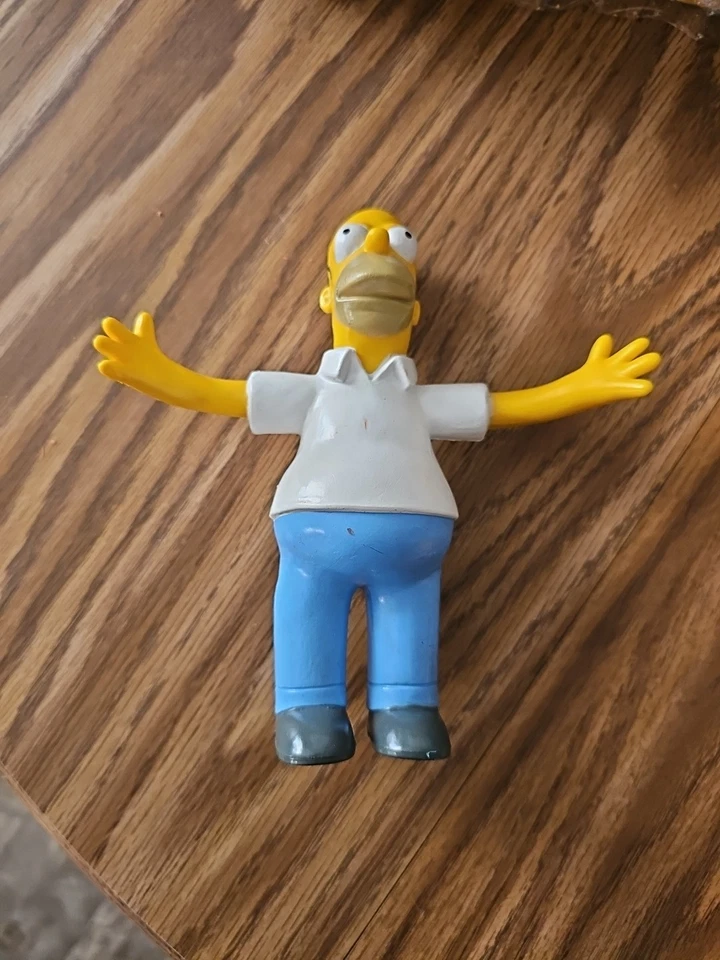 Vintage 1990 Os Simpsons 5 Figuras de Ação Dobráveis Homer Bart Lisa Marge Maggie - Imagem 2 de 4