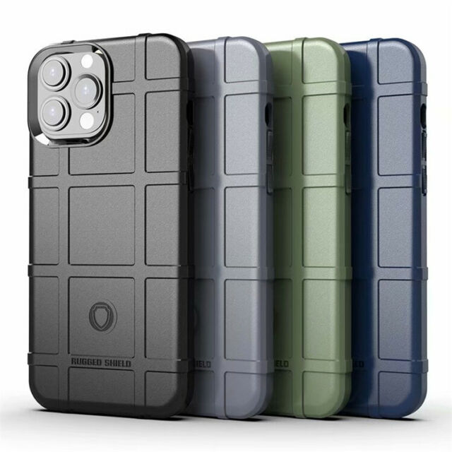 For iPhone 14 13 12 11 Pro Max mini Plus case Rugged Shield Armor Tactical cover