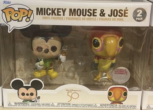Disney Parks Exklusive 50th Enchanted Tiki Zimmer Mickey Jose Pop Funko Set Neu - Bild 1 von 3