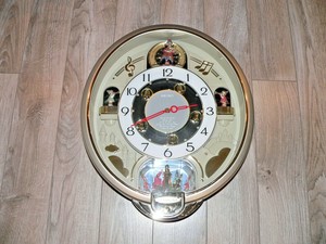 Seiko Charming Bell Melodies In Motion Animated Wall Clock Qxm321srh Qxm109srh Ebay ebay
