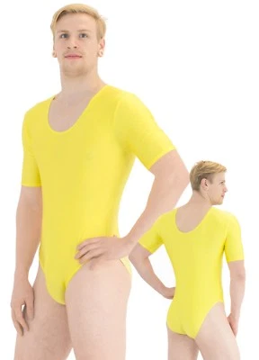 Herren Body kurze Ärmel Rundhals elastisch Kurzarmbody stretch shiny Sportbody - Bild 1 von 2