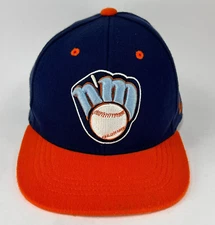 New Market Little League Toddler XS MLB Baseball Cap Zephyr Blue Orange NC