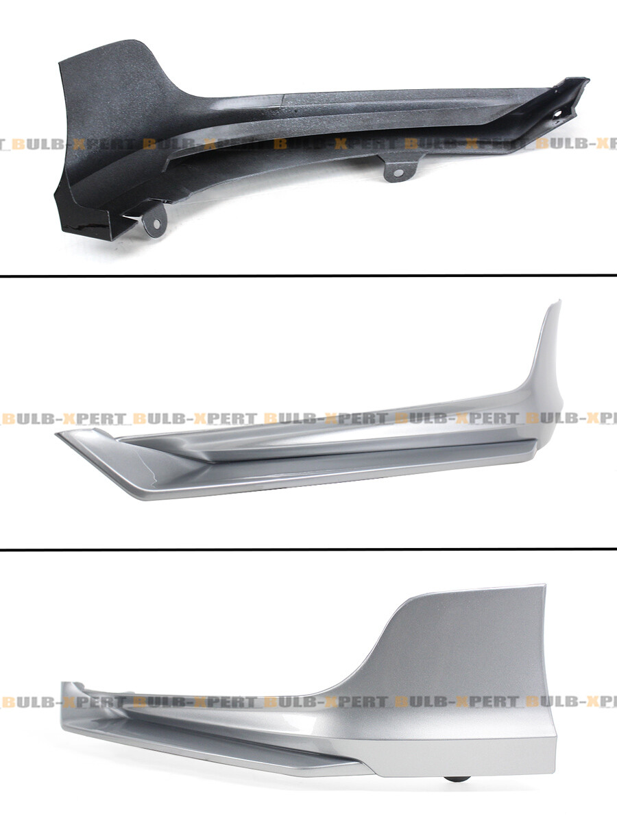 Partsflow White & Carbon Fiber YF Style Front Bumper Lip Splitter For Partsflow White & Carbon Fiber YF Style Front Bumper Lip Splitter For