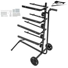 Auto Body Paint Masking Paper Dispenser Machine Tree Stand Mobile Cart 4 Rolls