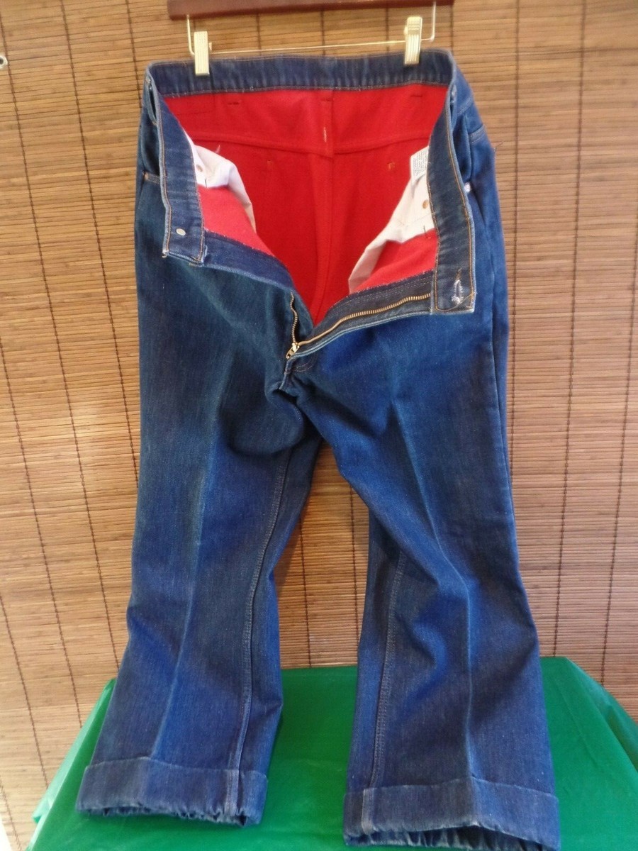 Vtg Levis 2517 Orange Tab RED Flannel Lined Jeans sz 40 x 29 Vtg Levis 2517 Orange Tab RED Flannel Lined Jeans sz 40 x 29