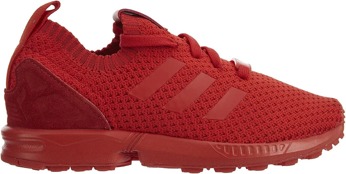 Adidas ZX Flux Primeknit S81974 Unisex Kids Red Running Shoes Size