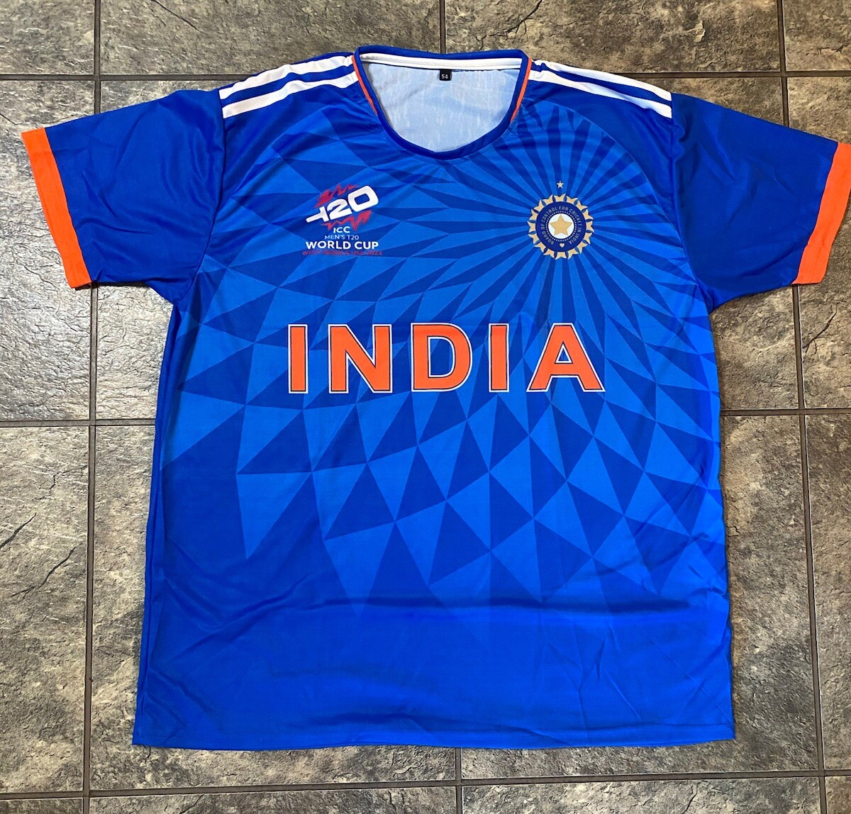 India T20 2024 Cricket Team World Cup Jersey Size 54 XL Brand New!!