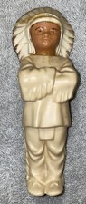 Vtg St Labre Indian School toy Native American Chief doll figure