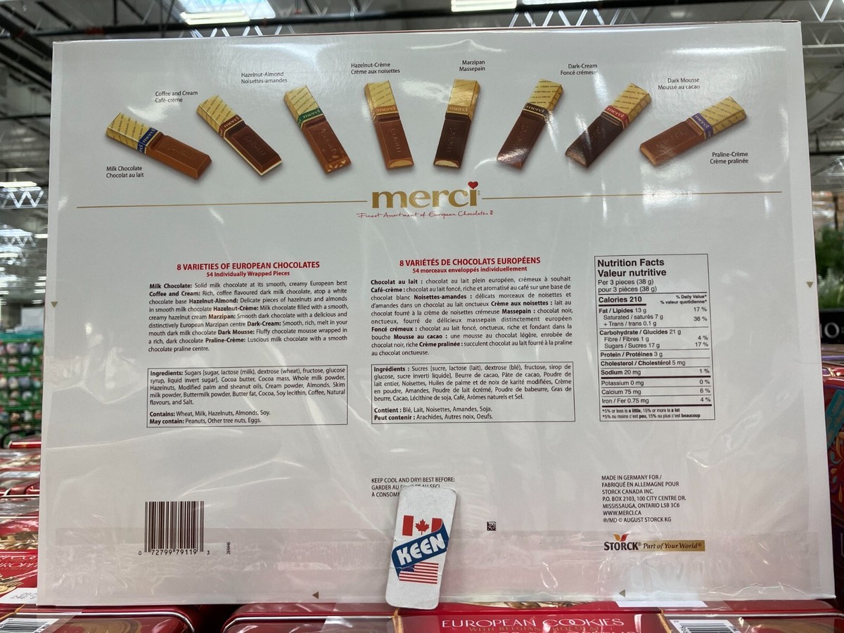 AiWaWa CA, Merci Chocolate Assortment 675 g Gift Box, 54 Pieces | eBay