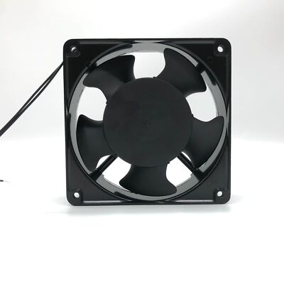 Ventilateur JQH 12038 HBL – 220-240V AC, 2 Fils, Cadre Alu, 12 Cm