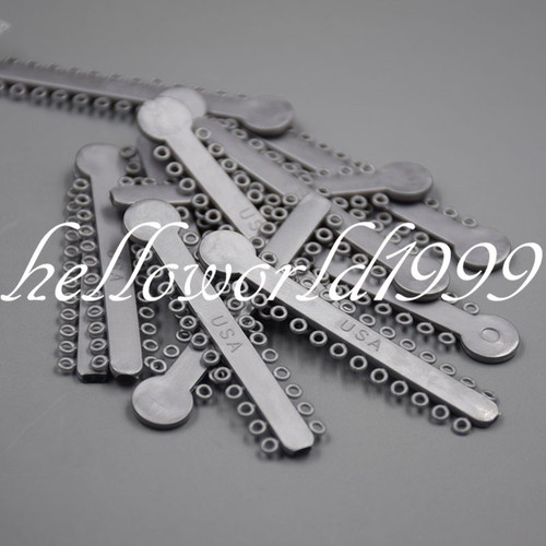 45 sacs attaches ligature orthodontique dentaire bandes élastiques en caoutchouc 45 couleurs 1040 pièces - Photo 6/12