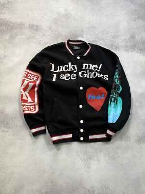 Lucky Me I See Ghosts Jacket Camp Flog Gnaw Kanye West Size Lucky Me I See Ghosts Jacket Camp Flog Gnaw Kanye West Size