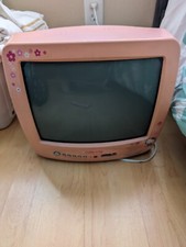Hello Kitty Pink 13" Vintage CRT Retro Game TV HK TV13 With Remote