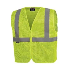 Pioneer Safety V1025060U-3XL Safety Vest for Men  Hi-Vis Reflective Mesh Neon