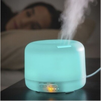 Ultrasonic Air Purifier Aroma Humidifier LED Essential Oil Diffuser Aromatherapy