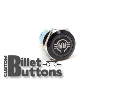 FRONT DIFF LOCK Laser Etched Billet Push Buttons 12V LED Car OffRoad Truck