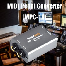 DOREMiDi MPC-10 Auto-Detect MIDI Pedal Converter USB DIN MIDI Aluminum Gray