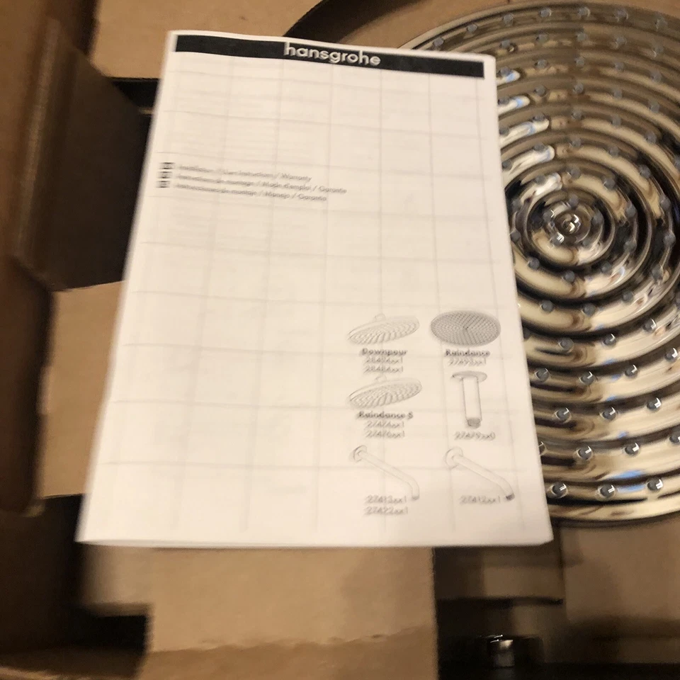 Hansgrohe 27474001 Raindance Downpour Air Cabezal de ducha 10": Cromo Foto 3 de 4