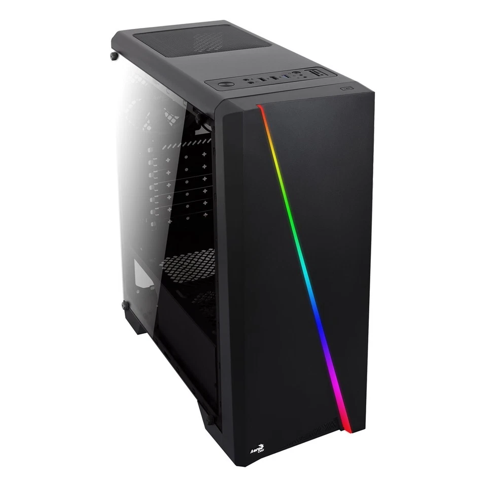 4713105968842 Aerocool Cylon Midi Tower Black Aerocool - Image 3 of 4