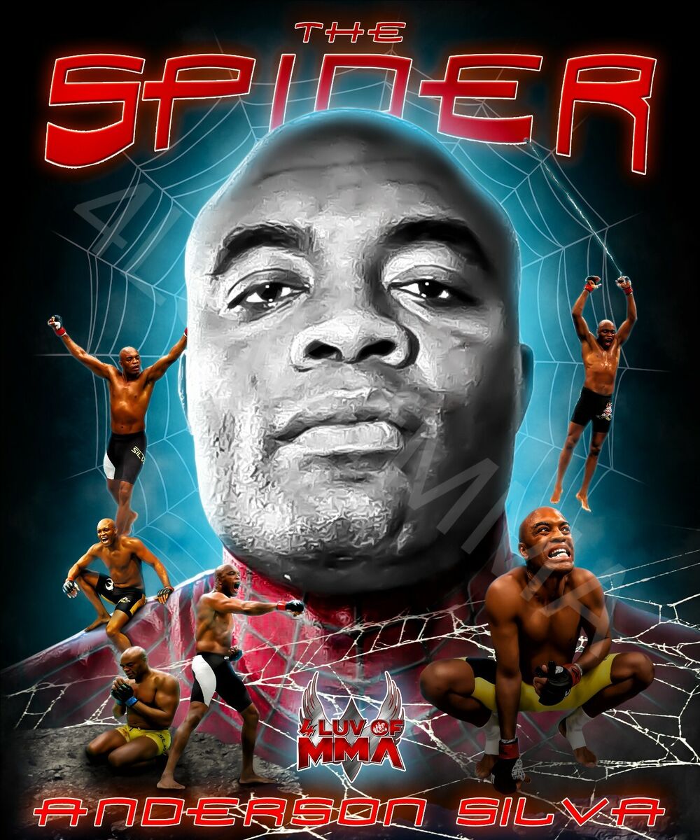 Anderson Spider Silva 4LUVofMMA Poster new MMA wall art