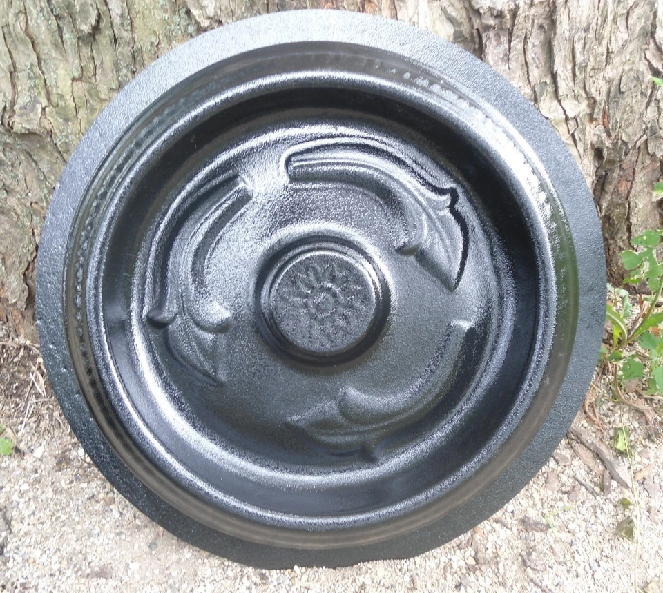 Bird bath plastic tuscan mold birdbath top full size concrete mould 18" W x 3" H - Image 4 of 4