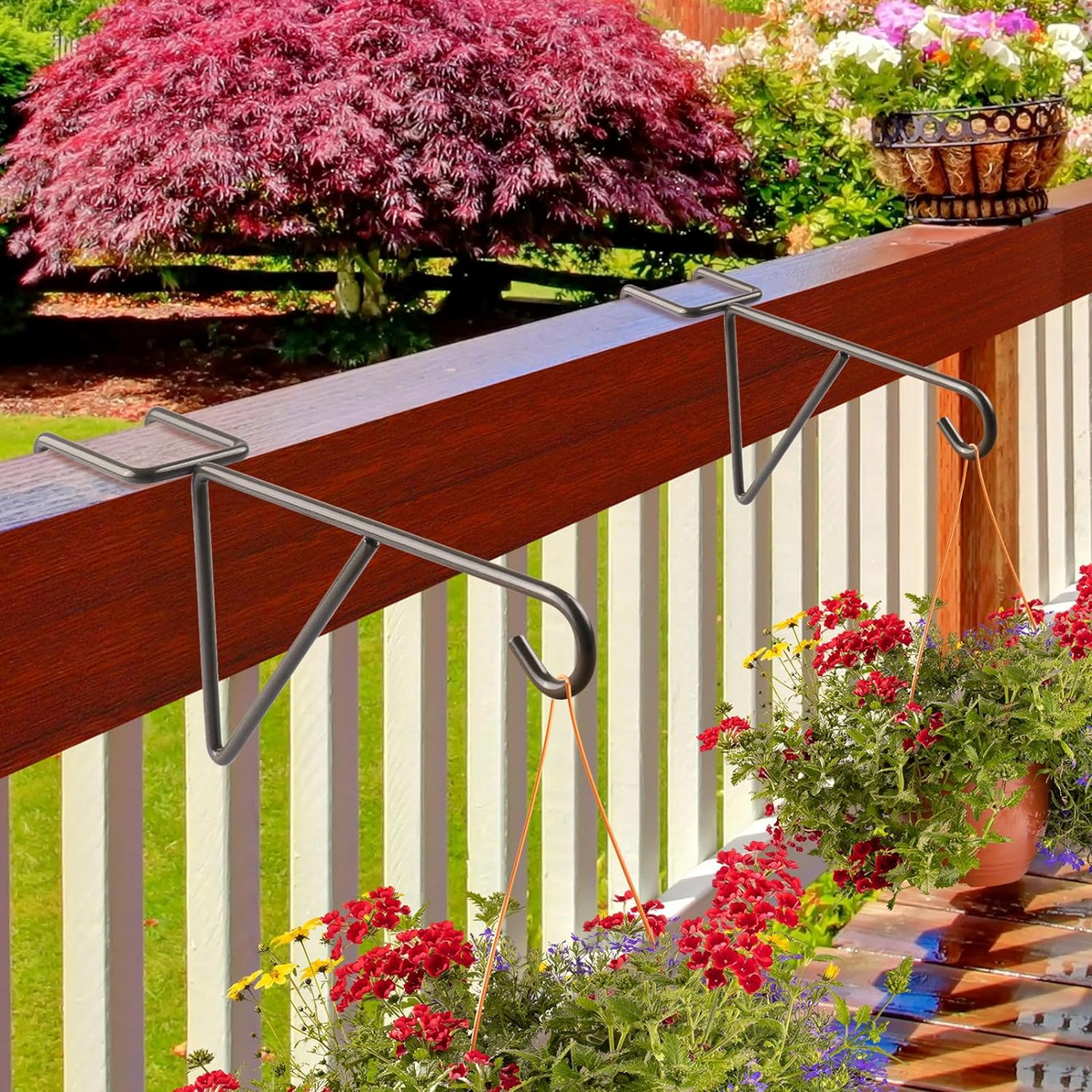 Porch Rail Plant Hangers