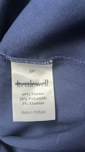 Top tunica Kettlewell blu navy collo quadrato taglia media maglia - Foto 7 di 7