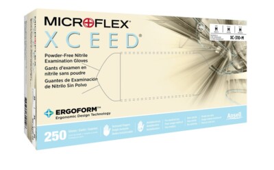 Ansell MicroFlex XCEED Nitrile Exam Glove 3 Mil Latex Free  Size-M (250 Count)