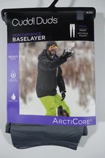 Men's Cuddl Duds Heavyweight ArctiCore Performance Base Layer Pants Men XXL Gray