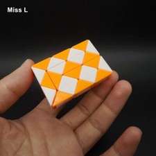 Mini Regla Mágica 24 Bloques Cubo de Velocidad Giro Serpiente Plegable Puzzle Juguetes Niños