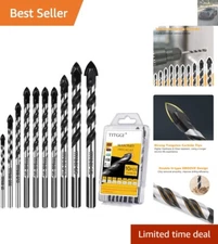 Versatile Drill Bit Set – Professional Quality 10PCS for Glass, Brick & Wood
