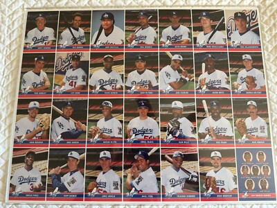 1999 Keebler LA Dodgers Complete Set. From Manufacturer Baseball Trading Cards 
