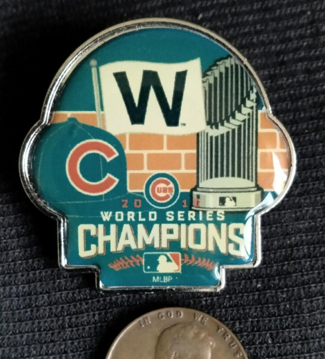 MLB Chicago Cubs 2016 World Series Champions MLB Baseball Enamel Pin w