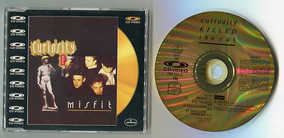 Curiosity killed the Cat CDV CD-Video MISFIT   1987 3x Audio 1x Video 080 112-2