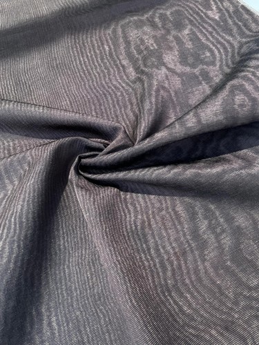 Brown Silk Moire Fabric By 2 Meters. Watermark Patterned, Multicolor Options. - Picture 8 of 10