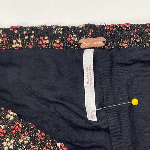 Free People Party Pull On Flared Pants Women L EUC Stretch Lined Elastic Waist - Picture 10 of 15