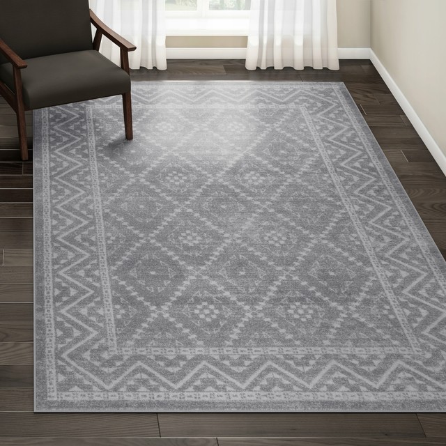 Strick Bolton Zetterlund Tribal Diamond Area Rug For Sale Online