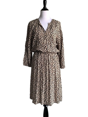 Banana Republic Women's olive green 3/4 Sleeve V-Neck Wrap Dress - Size S  Tall | eBay
