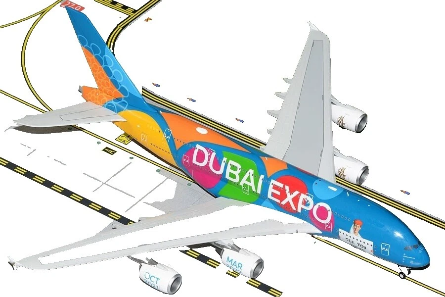 Aviones y naves espaciales Diecast GeminiJets A380 escala 1:200